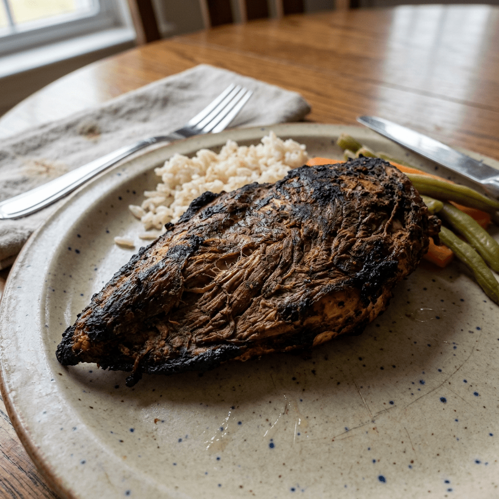 make chicken look dry and overcooked
